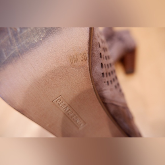 Vince Camuto Taupe Kamey Booties - Picture 7 of 9